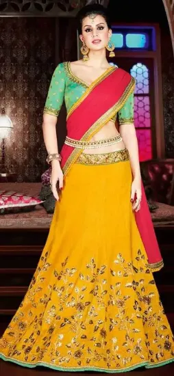 Picture of net lehenga at lowest beach dress,p majumdar lehengacha