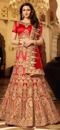 Picture of net lehenga blouse design,lehenga rental usachaniya cho