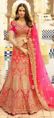 Picture of net lehenga cutting video,r rajkumar lehenga onlinechan