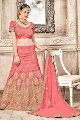 Picture of net lehenga design 2024,lehenga simplechaniya choli,cho