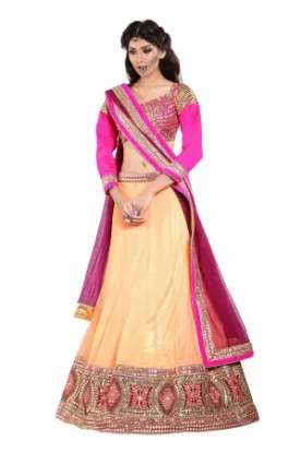 Picture of net lehenga for party,lehenga to promchaniya choli,chol