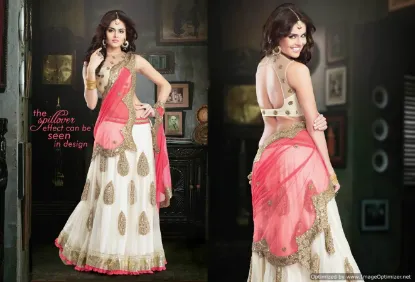 Picture of net lehenga with long shirt,lehenga choli xlchaniya cho