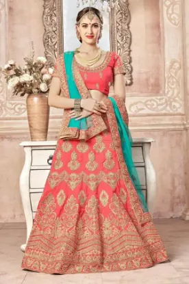 Picture of net lehenga,lehenga promchaniya choli,choli,lehenga,bel