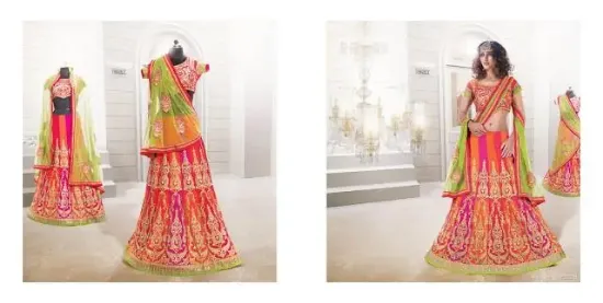 Picture of pakistani bollywood women lehenga indian saree dress s,