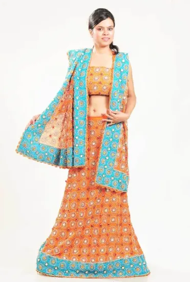 Picture of pakistani bridal lehenga 2024 with beach dress,lehenga 