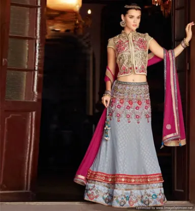 Picture of pakistani bridal lehenga choli bollywood ethnic wear w,