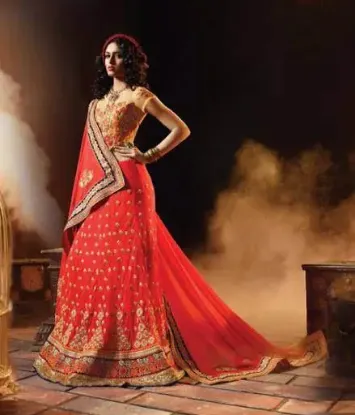 Picture of pakistani bridal lehenga choli,lehenga 5000chaniya cho,