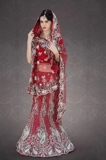 Picture of pakistani bridal lehenga choliindian designer wedding ,