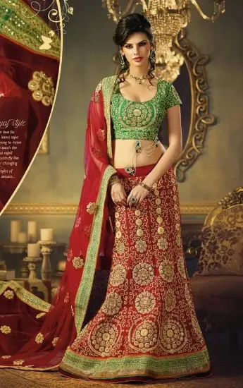 Picture of pakistani bridal lehenga choliindian wedding party wear