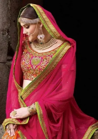 Picture of pakistani bridal lehenga designs 2024,lehenga 4000chan,