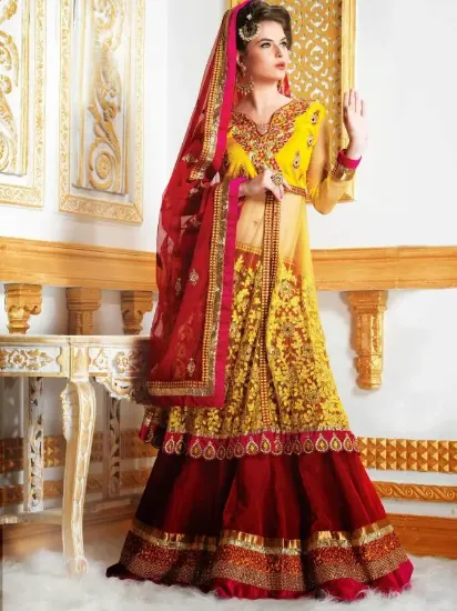 Picture of pakistani bridal lehenga photo,3 piece lehengachaniya c