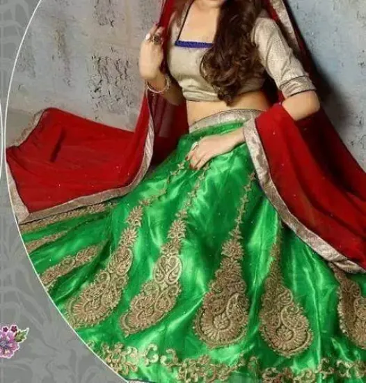 Picture of pakistani bridal wedding wear lehenga choli indian des,