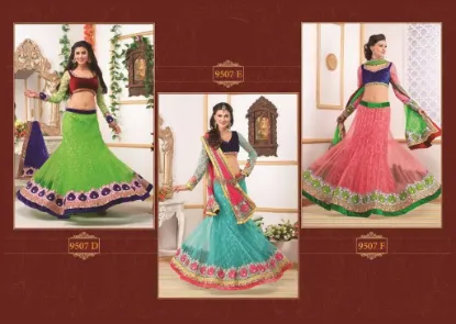 Picture of pakistani party designer dress indian lehenga sari sar,