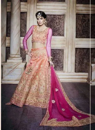 Picture of pakistani wear designer saree indian women lehenga par,