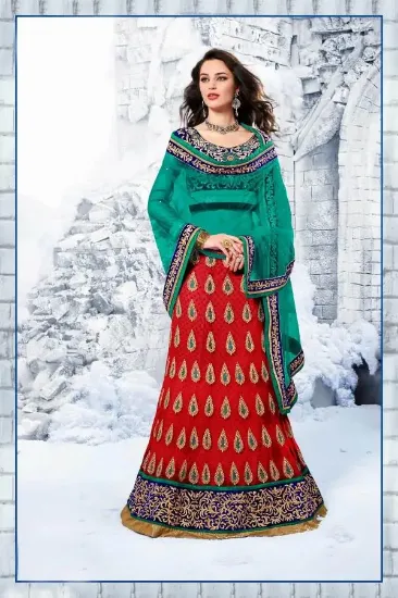 Picture of pakistani wedding party wear lehenga choli indian desi,