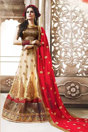 Picture of pakistani wedding party wear lehenga choli indian desig