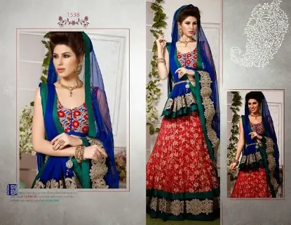 Picture of party designer sari women ethnic indian lehenga dress ,