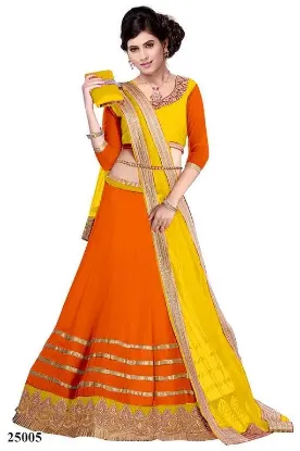 Picture of party ethnic women lehenga choli festival indian desig,