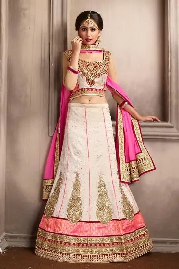 Picture of party wear designer choli lehenga traditional wedding b