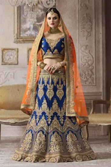 Picture of party wear lehenga amazon,velvet lehenga by manish malh