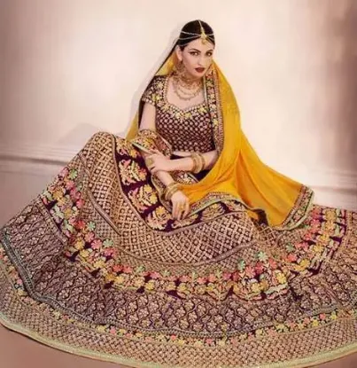 Picture of party wear lehenga choli wedding traditional ethnic ind