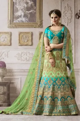 Picture of party wear lehenga india,velvet lehenga choli onlinecha