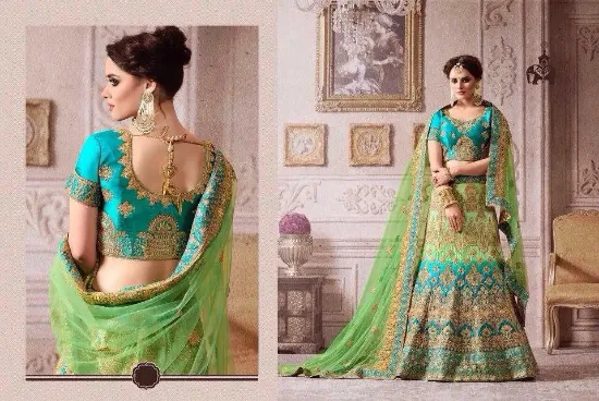 Picture of party wear lehenga,velvet lehenga buy onlinechaniya cho