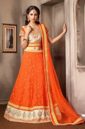 Picture of partywear bollywood lehenga choli indian wedding tradit