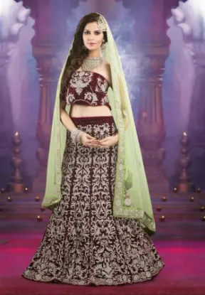 Picture of partywear wedding traditional lehenga choli bollywood d