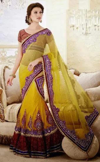 Picture of reception traditional lehenga designer bollywood choli,