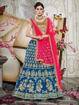 Picture of red bridal lehenga with double dupatta,lehenga choli y,