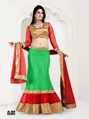 Picture of saree designer dress festival bollywood lehenga sari w,