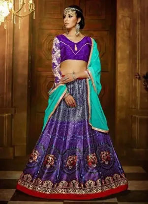 Picture of saree designer indian wedding bridal silk bollywood leh