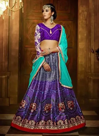 Picture of saree designer indian wedding bridal silk bollywood leh