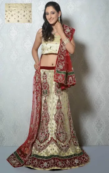 Picture of saree lehenga sari partywear saree indian wedding styl,