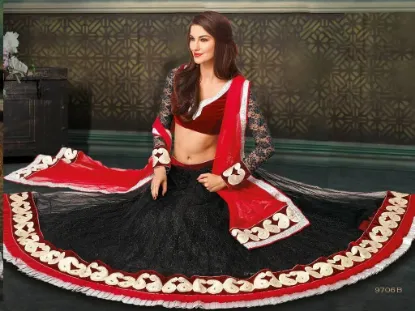 Picture of saree party designer indian sari bollywood pakistani l,