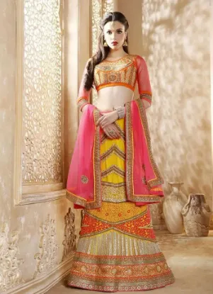 Picture of saree wedding party wear pakistani lehenga indian modes