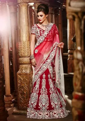 Picture of saree wedding party wear pakistani lehenga indian modes