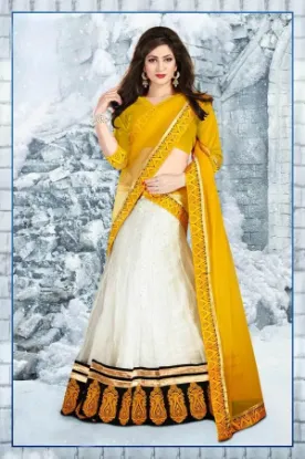 Picture of sari bollywood pattern lehenga saree party wear bollyw,