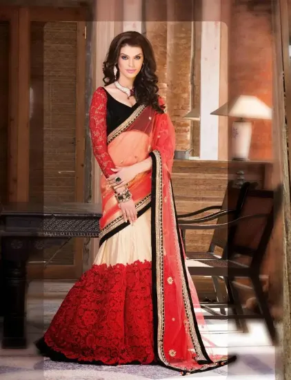 Picture of sari lehenga saree partywear sari indian wedding style,