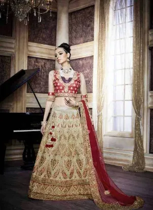 Picture of sari women designer lehenga saree party indian bollywo,