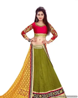 Picture of silk lehenga 2024chaniya choli,choli,lehenga,belly danc