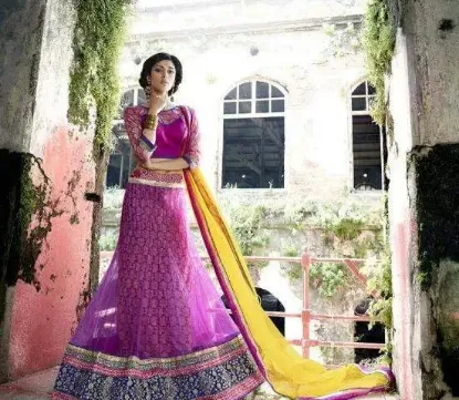 Picture of silk lehenga blousechaniya choli,choli,lehenga,belly da