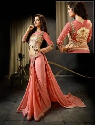 Picture of silk lehenga latestchaniya choli,choli,lehenga,belly da