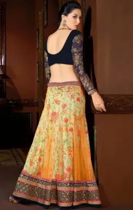 Picture of silk lehenga patternchaniya choli,choli,lehenga,belly d