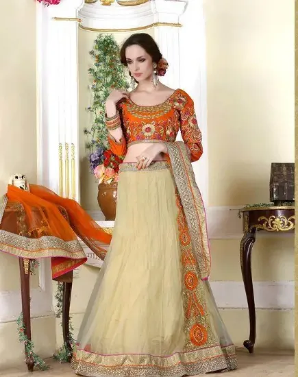 Picture of simple party wear lehenga beach dress,zardosi velvet le