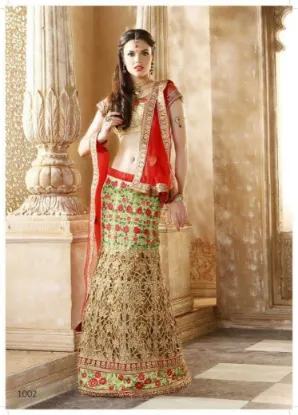 Picture of stylish party anarkali lehenga style suits dress materi