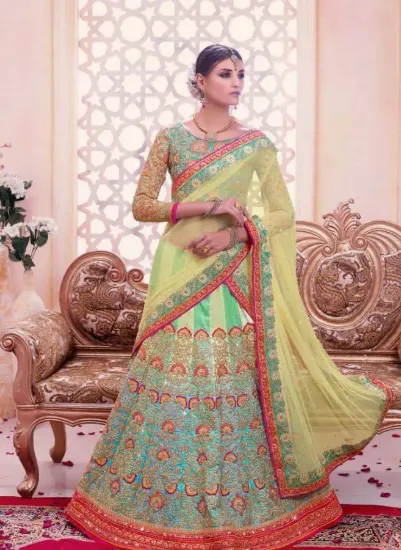 Picture of tanchoi silk lehengachaniya choli,choli,lehenga,belly d