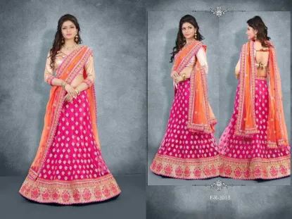 Picture of traditional bollywood partywear designer choli lehenga,