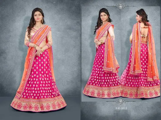 Picture of traditional bollywood partywear designer choli lehenga,